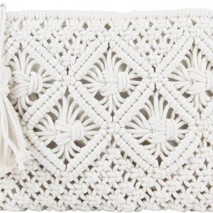 Women’s Cotton Handwoven Crossbody Beach Purse Summer Shoulder Clutch